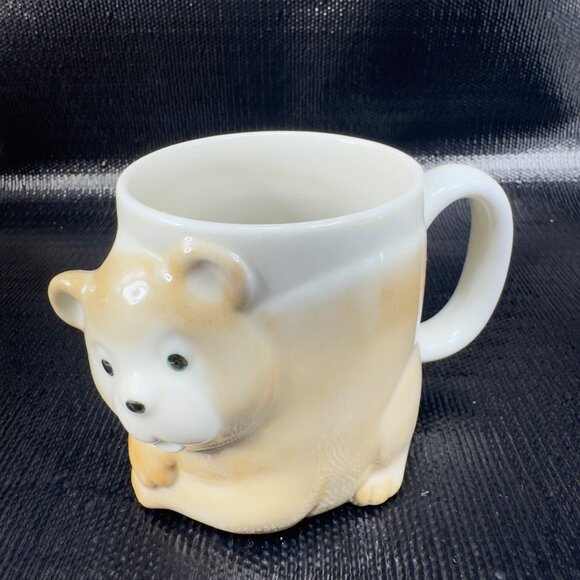 Vintage Bear Shaped Coffee Mug Cup Set 2 3D Mugs Cups Whimsical Kitchenware Mugs - Picture 11 of 14